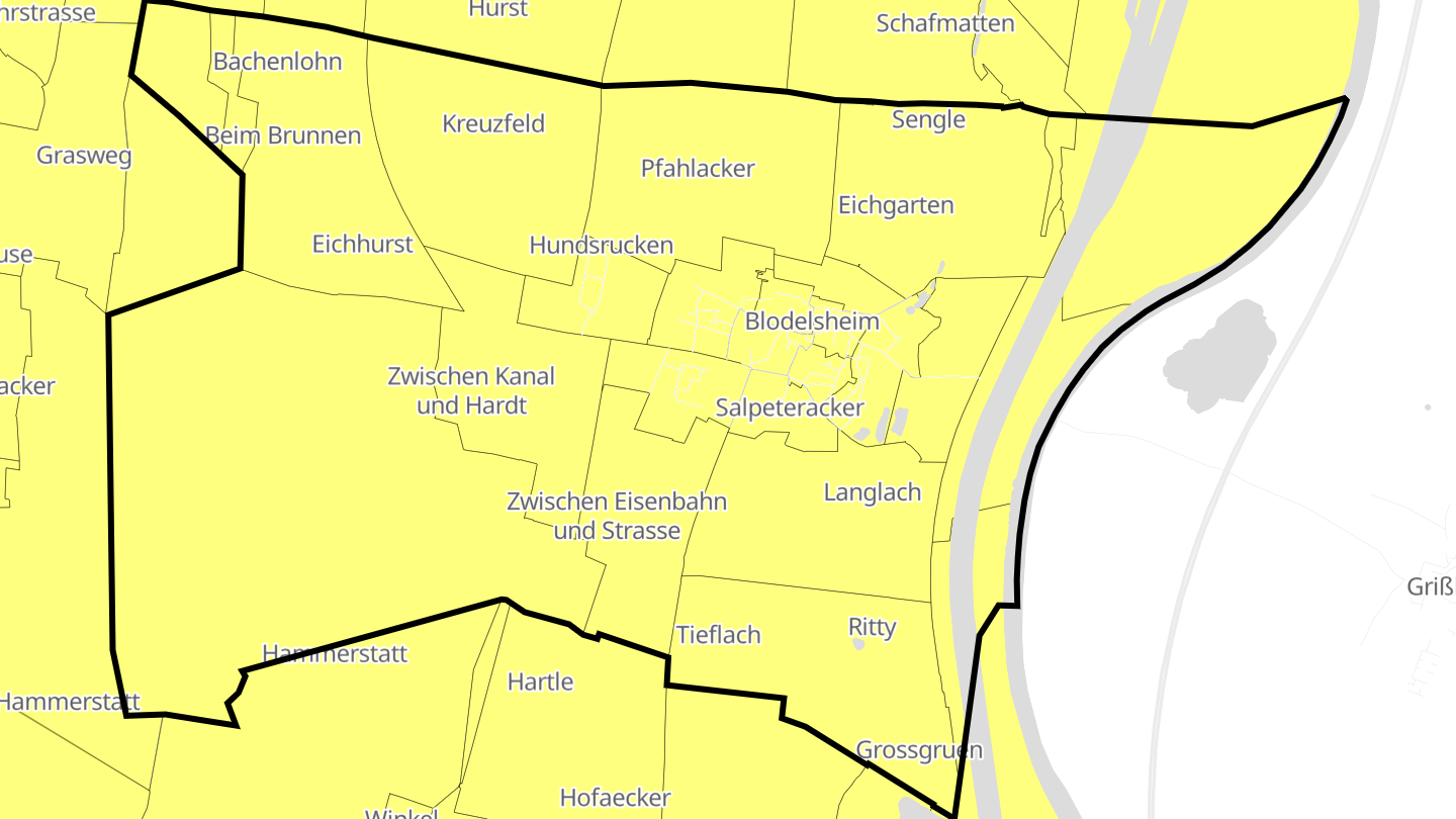 Carte des prix de l'immobilier Blodelsheim