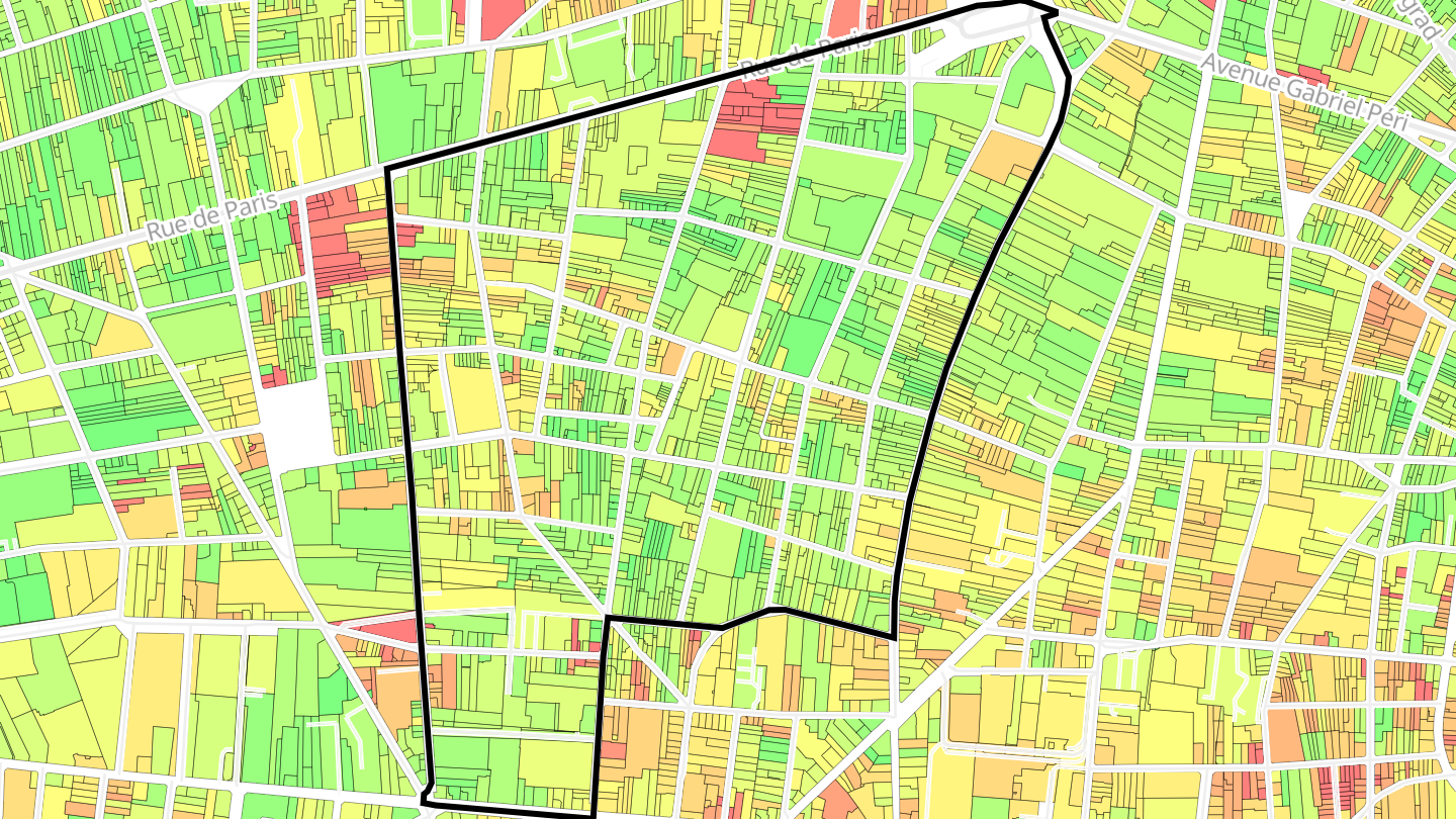 Carte des prix de l'immobilier Bobillot