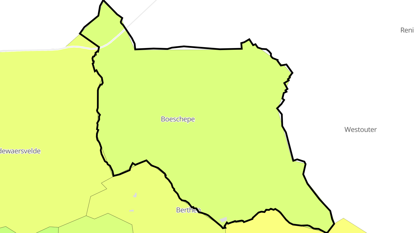 Carte des prix de l'immobilier Boeschepe