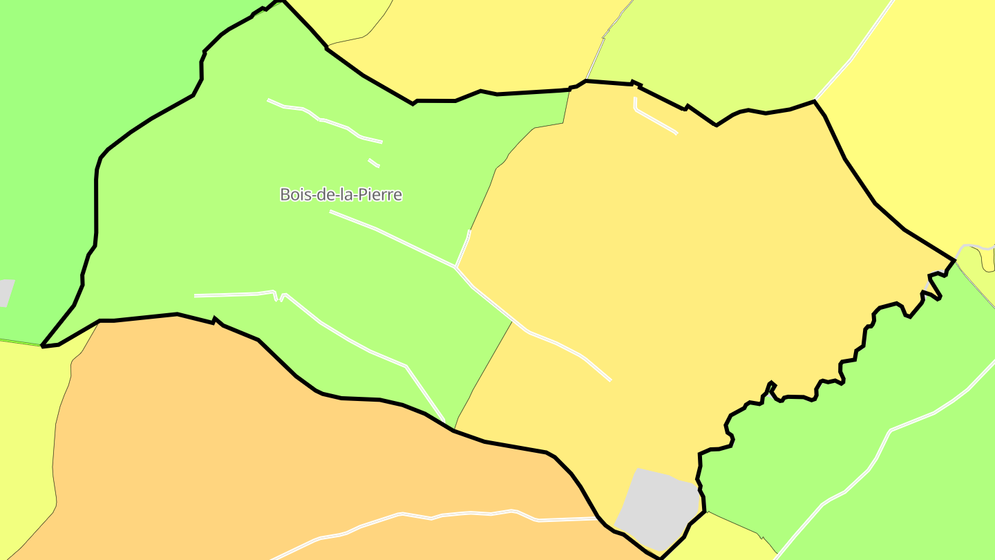 Carte des prix de l'immobilier Bois-de-la-Pierre