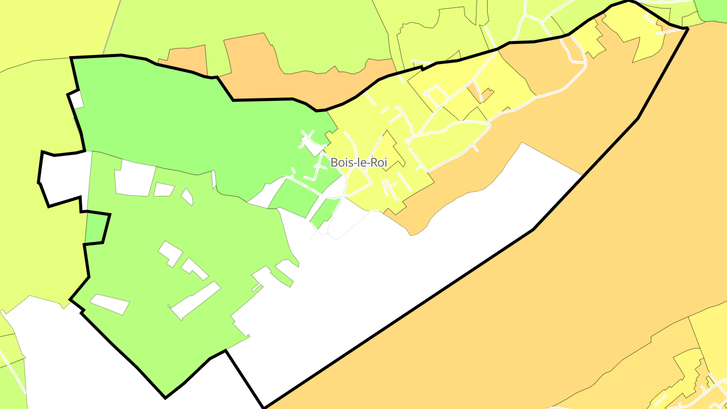 Carte des prix de l'immobilier Bois-le-Roi