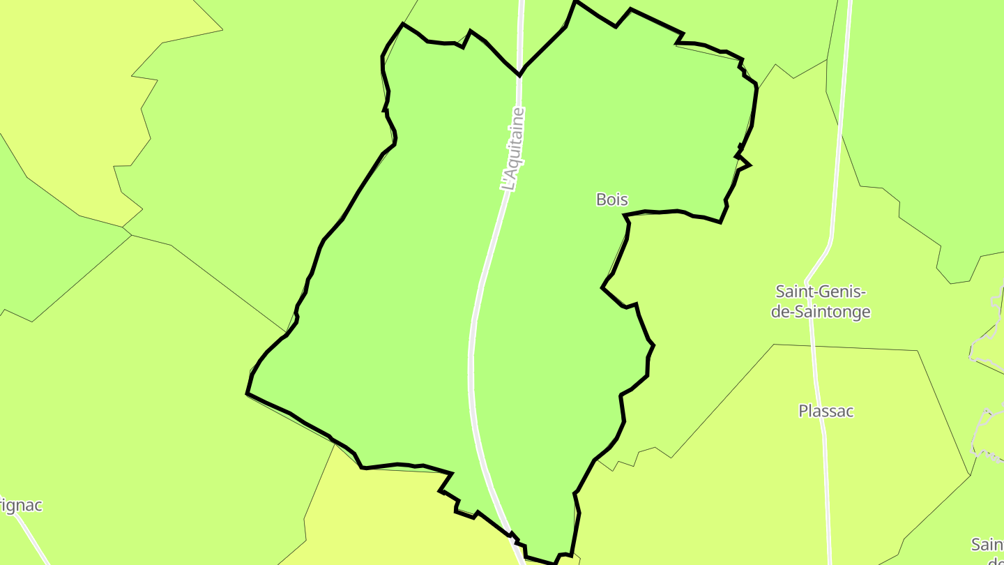 Carte des prix de l'immobilier Bois