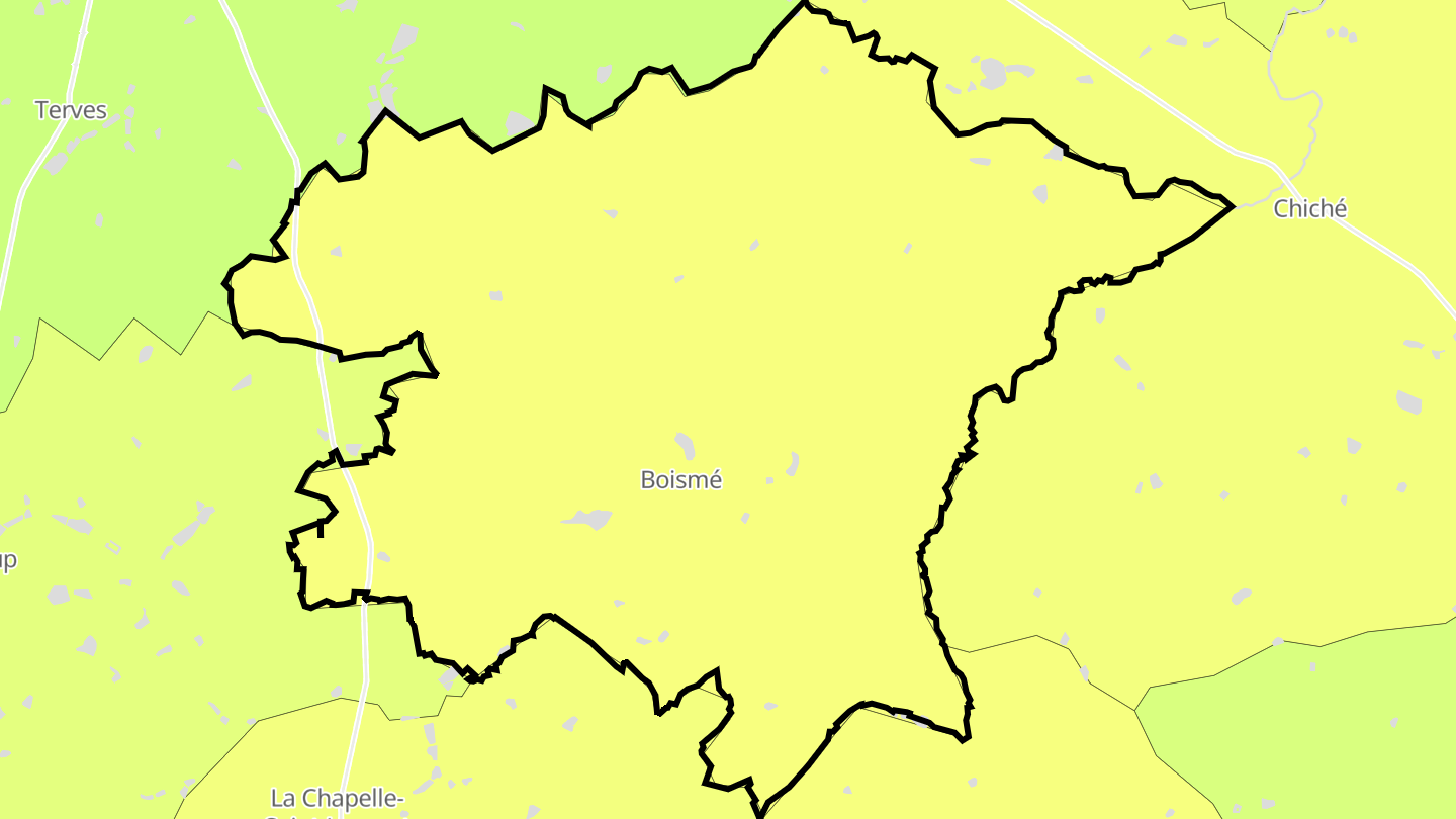 Carte des prix de l'immobilier Boismé