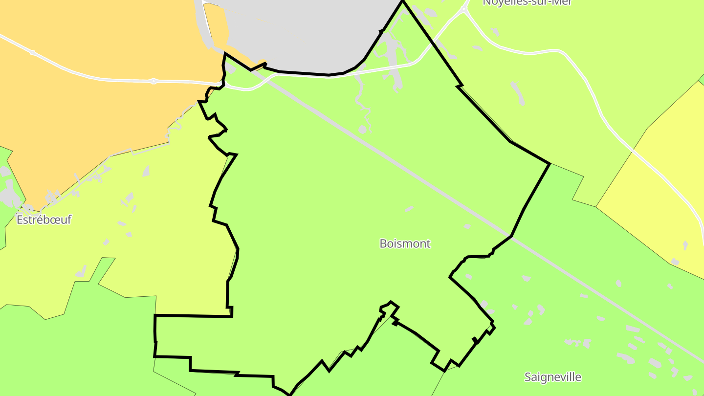 Carte des prix de l'immobilier Boismont