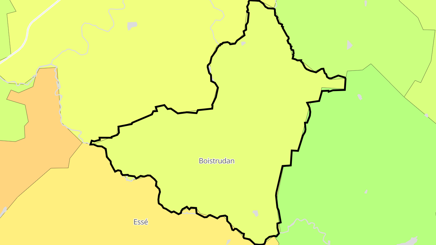 Carte des prix de l'immobilier Boistrudan