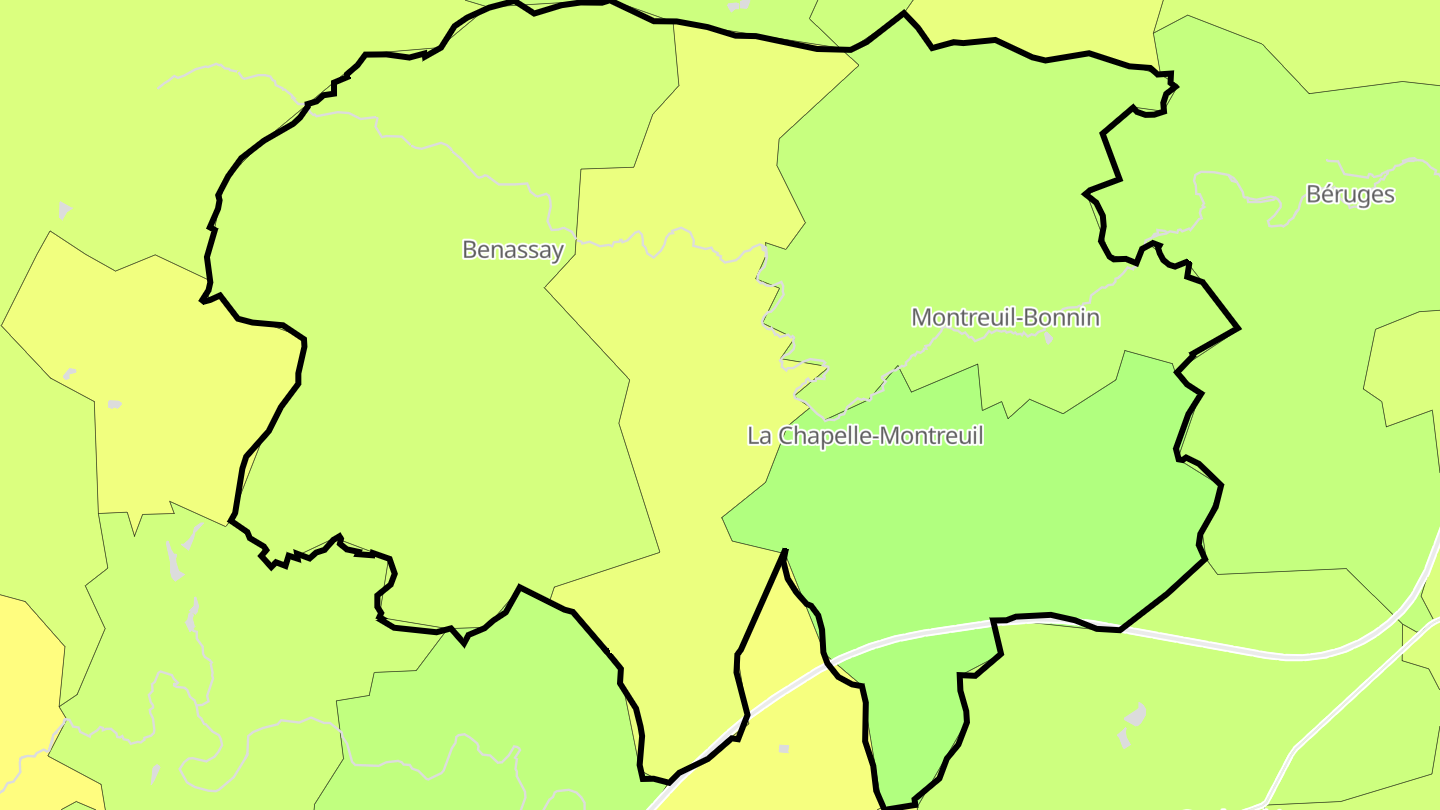 Carte des prix de l'immobilier Boivre-la-Vallée
