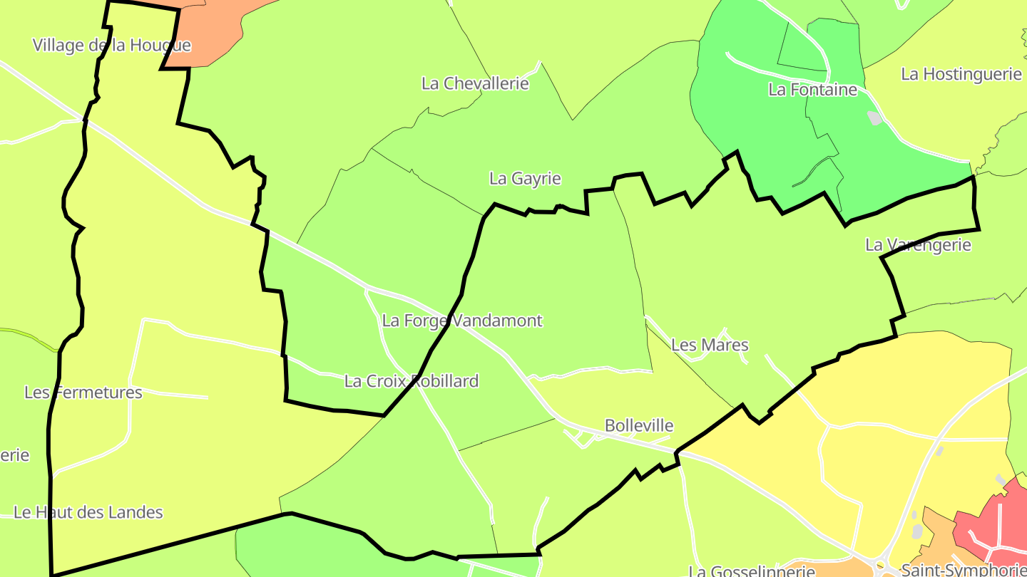 Carte des prix de l'immobilier Bolleville