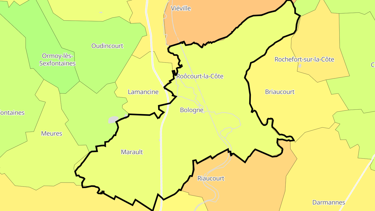 Carte des prix de l'immobilier Bologne