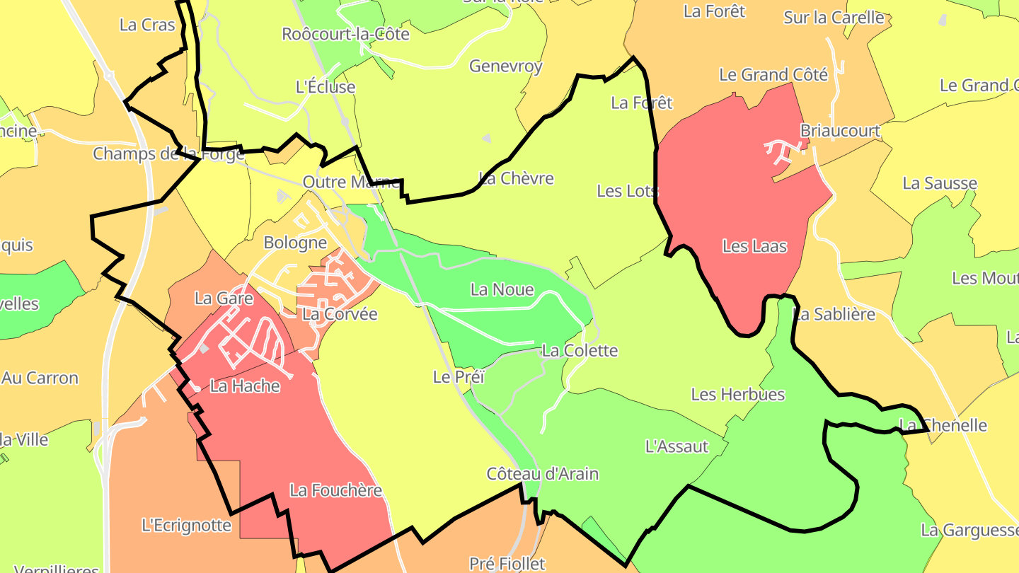 Carte des prix de l'immobilier Bologne