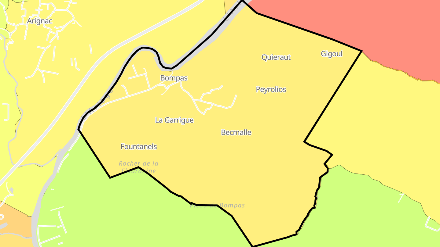 Carte des prix de l'immobilier Bompas