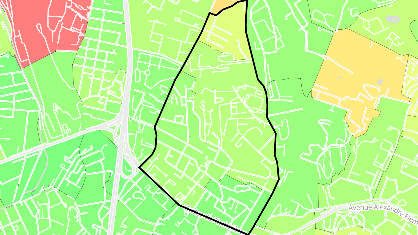 Carte des prix de l'immobilier Bon-Secours