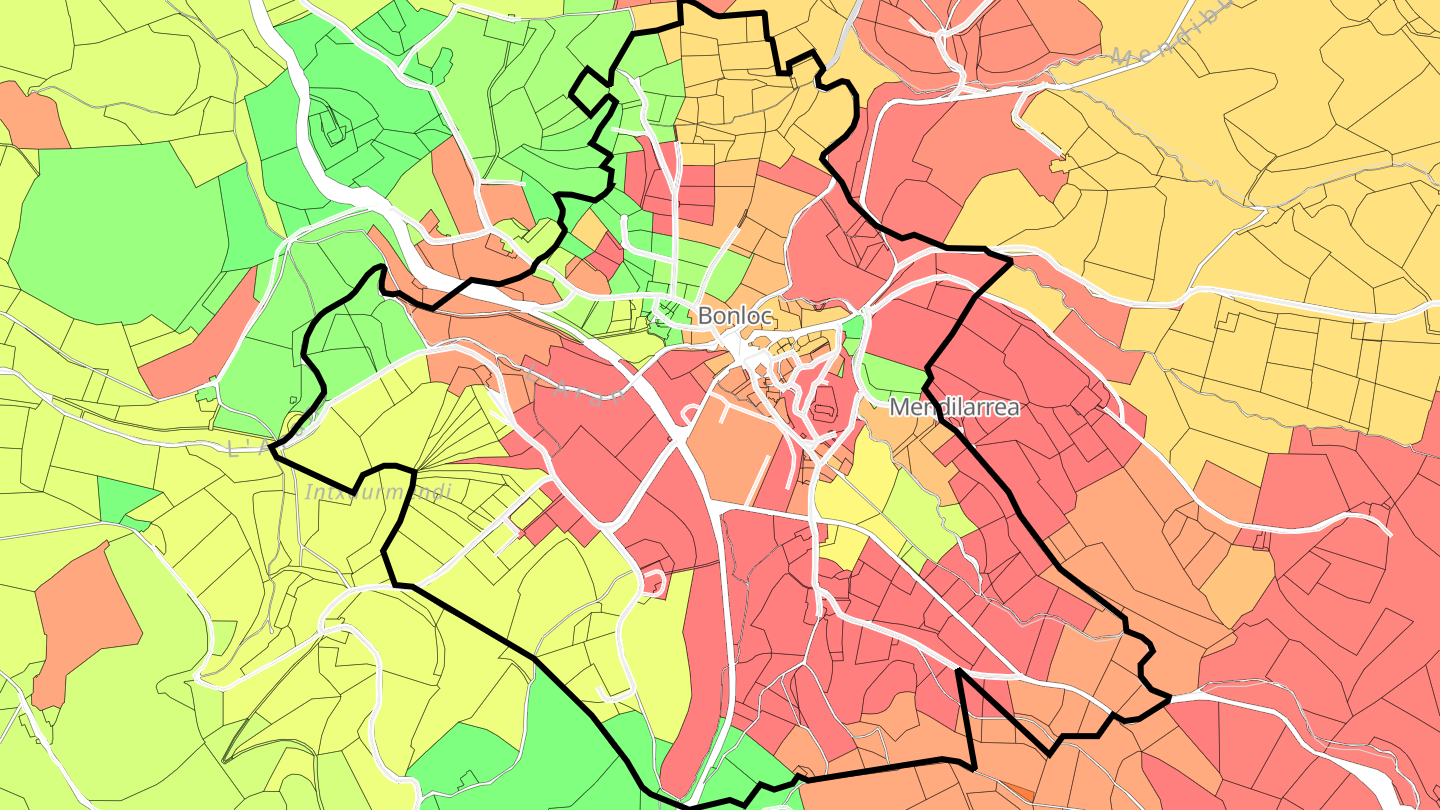 Carte des prix de l'immobilier Bonloc