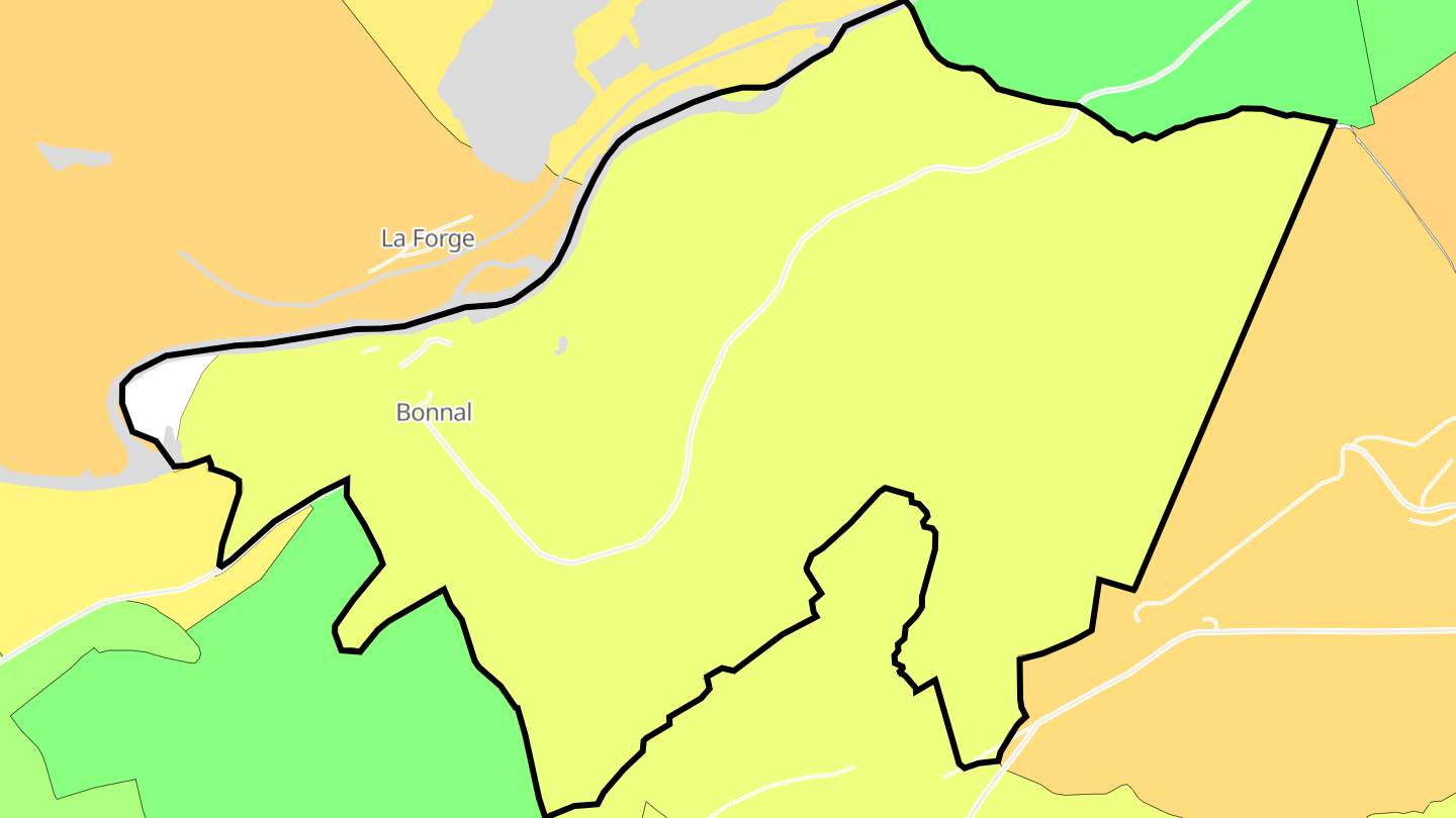 Carte des prix de l'immobilier Bonnal