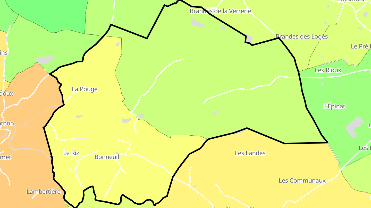 Carte des prix de l'immobilier Bonneuil