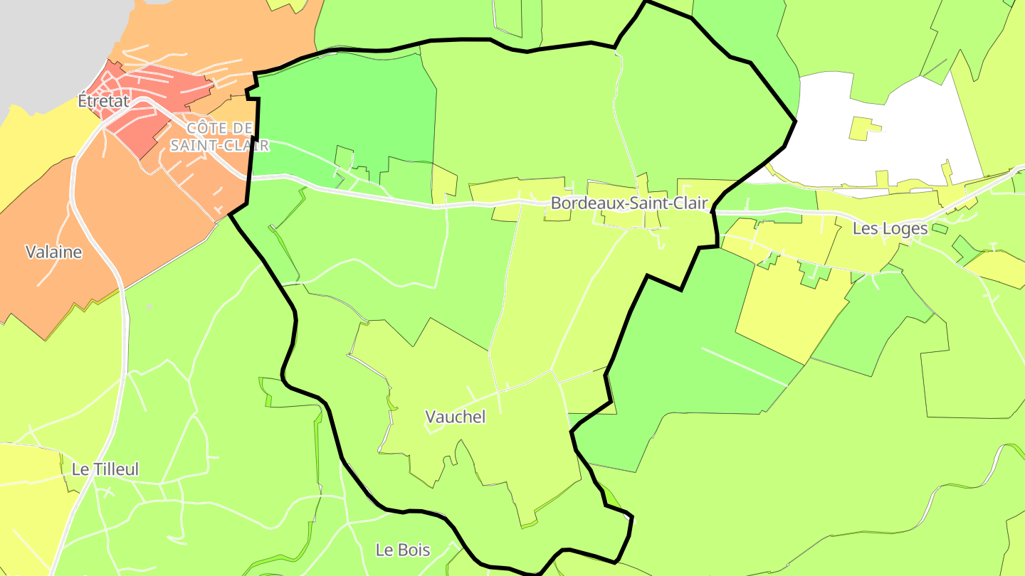 Carte des prix de l'immobilier Bordeaux-Saint-Clair