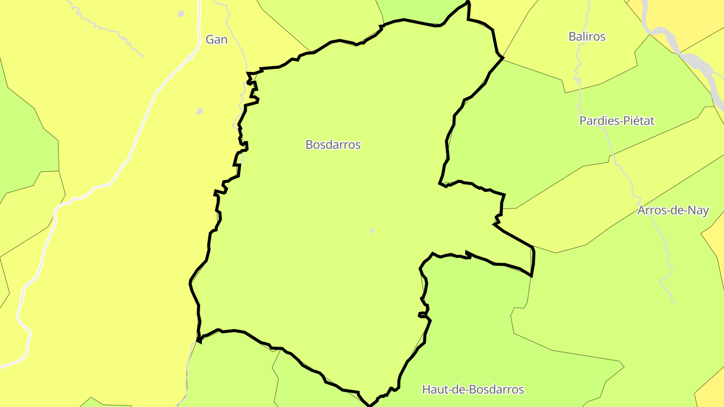 Carte des prix de l'immobilier Bosdarros