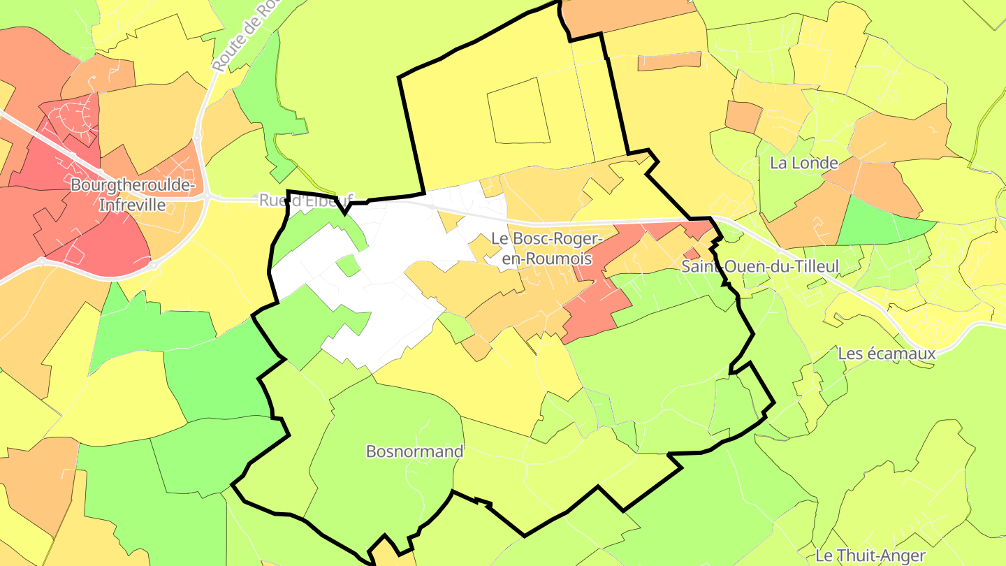 Carte des prix de l'immobilier Bosroumois