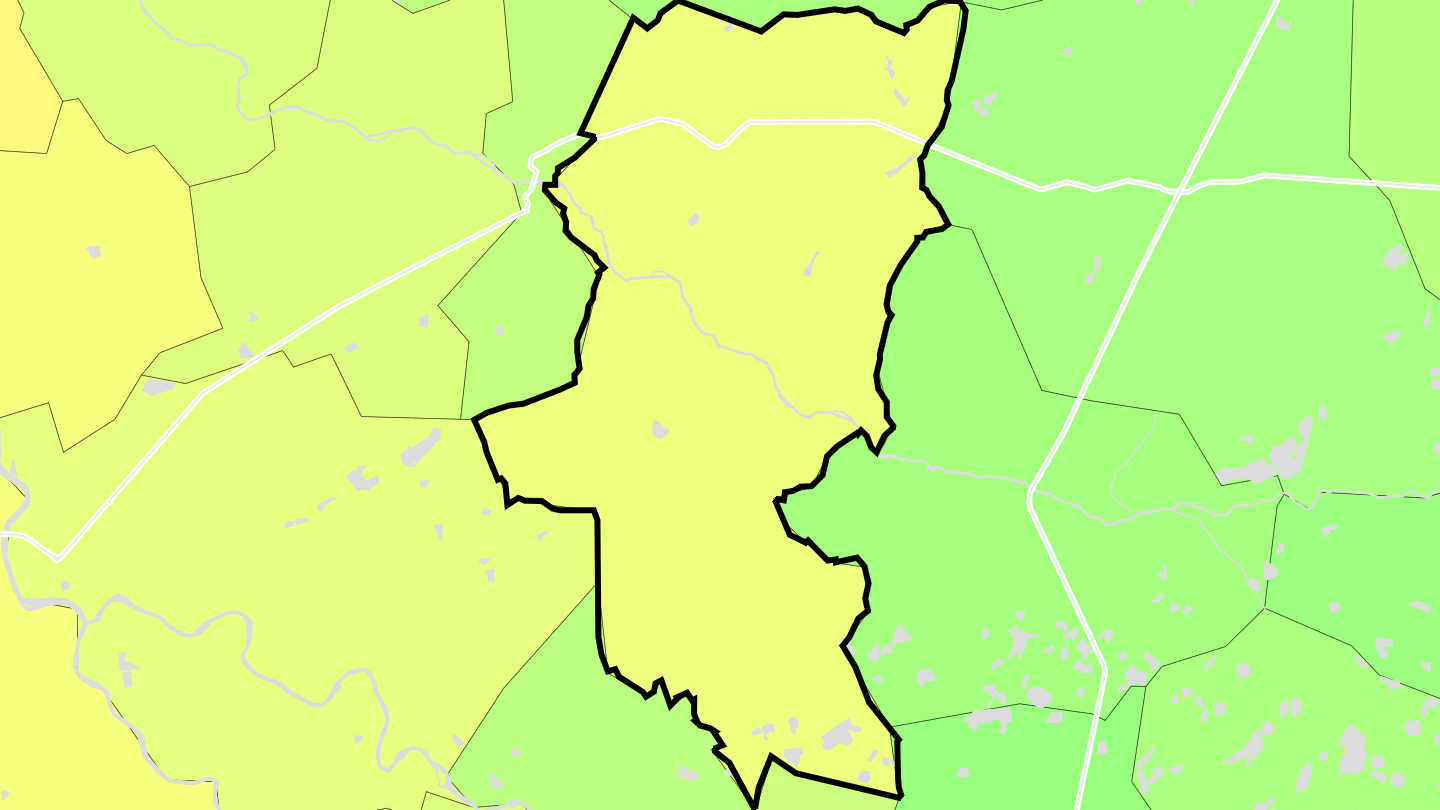 Carte des prix de l'immobilier Bossay-sur-Claise