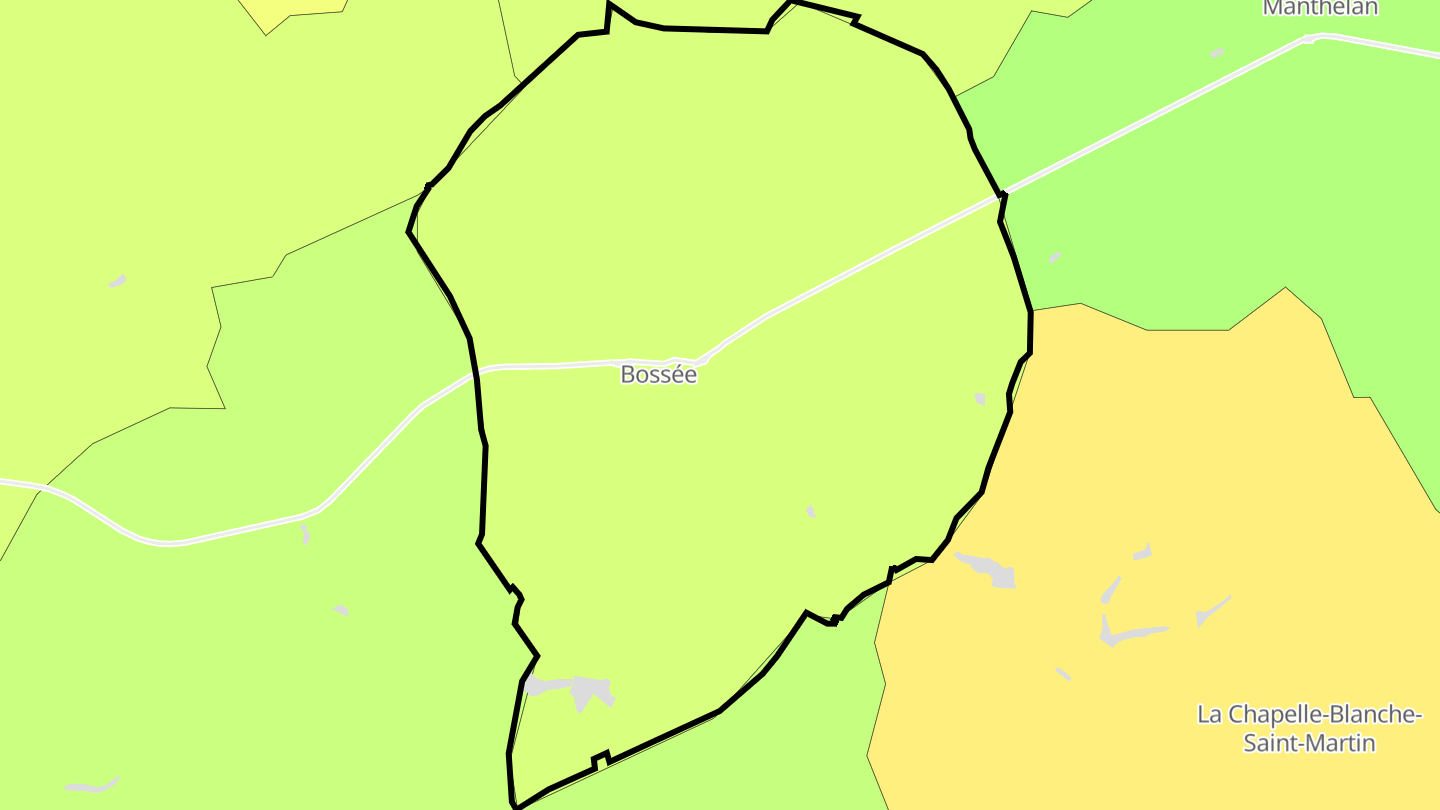 Carte des prix de l'immobilier Bossée