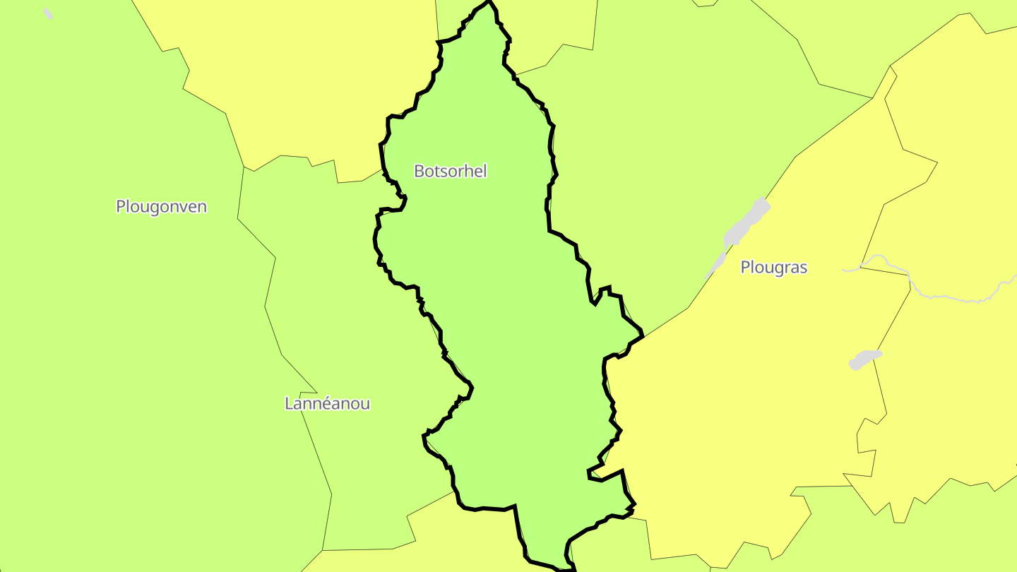 Carte des prix de l'immobilier Botsorhel