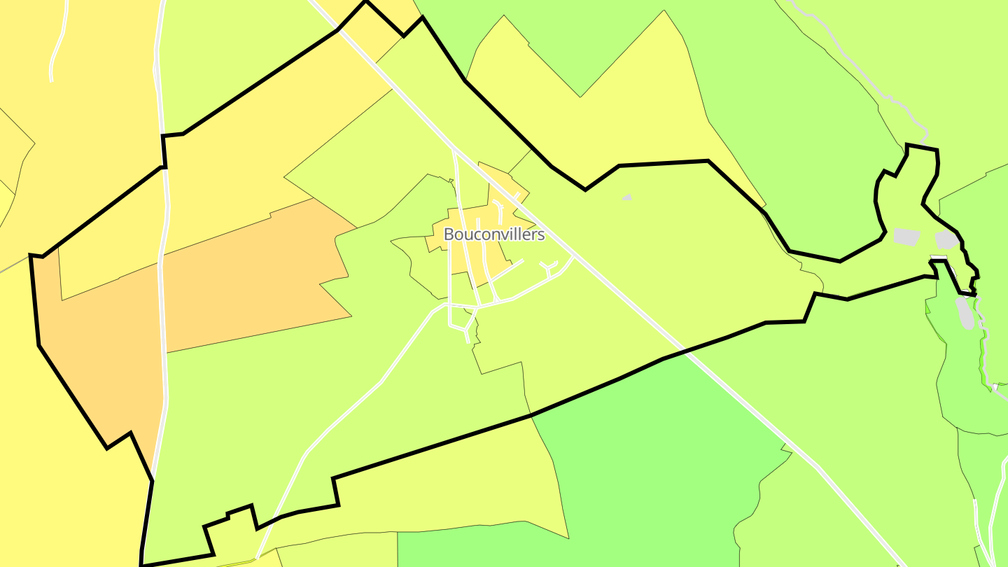 Carte des prix de l'immobilier Bouconvillers