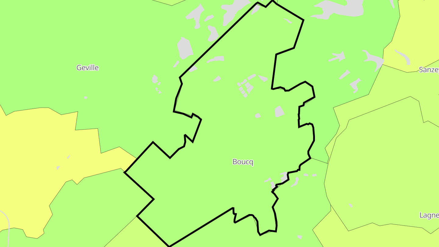 Carte des prix de l'immobilier Boucq
