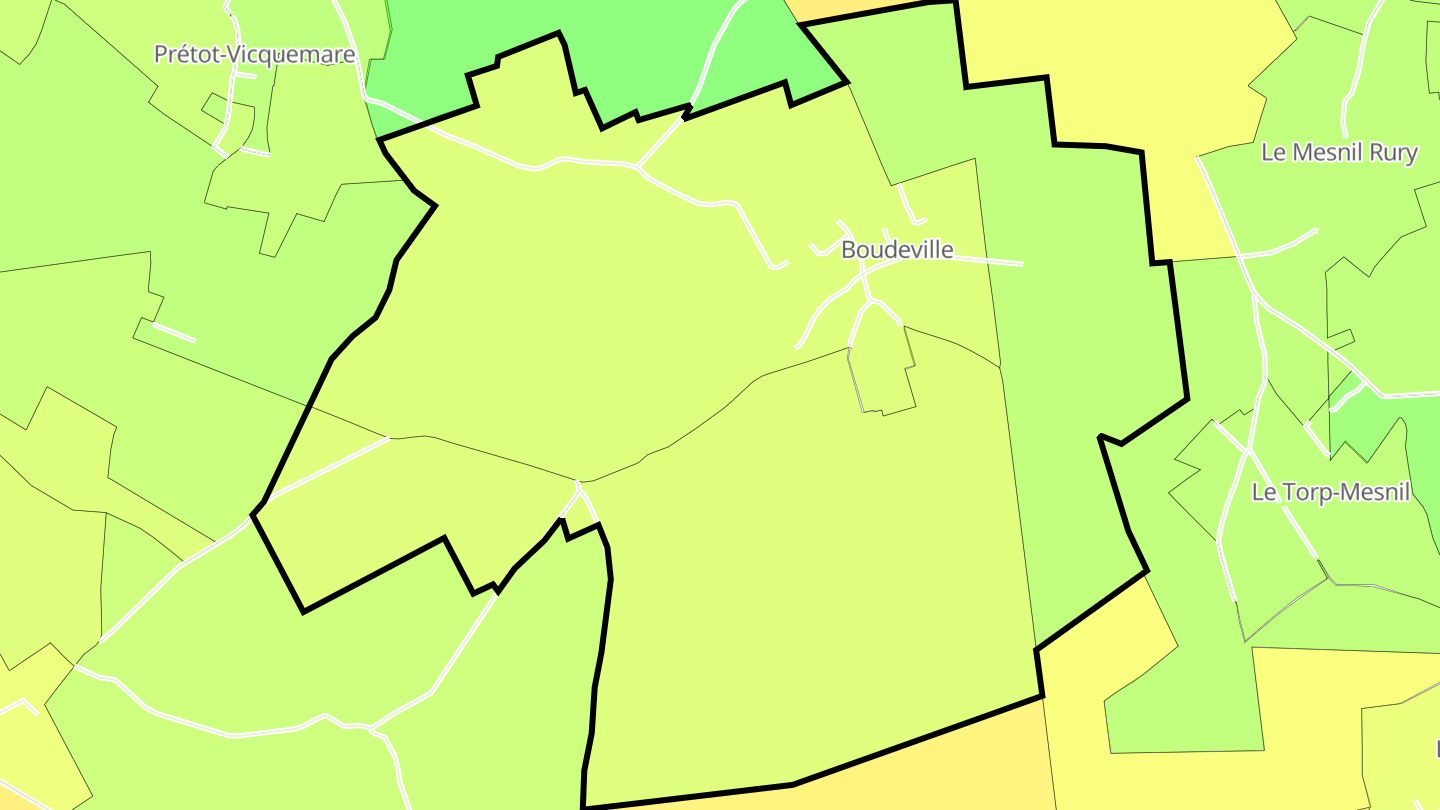 Carte des prix de l'immobilier Boudeville