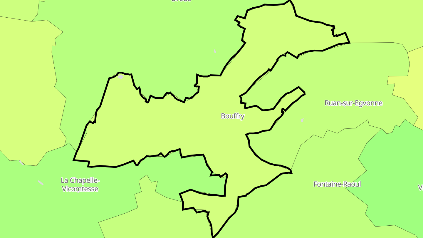 Carte des prix de l'immobilier Bouffry
