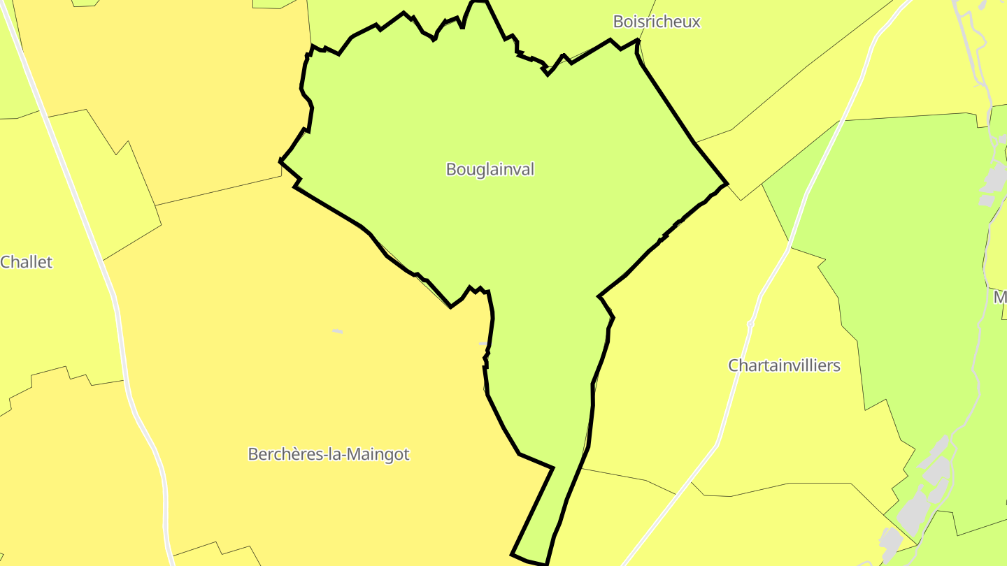 Carte des prix de l'immobilier Bouglainval