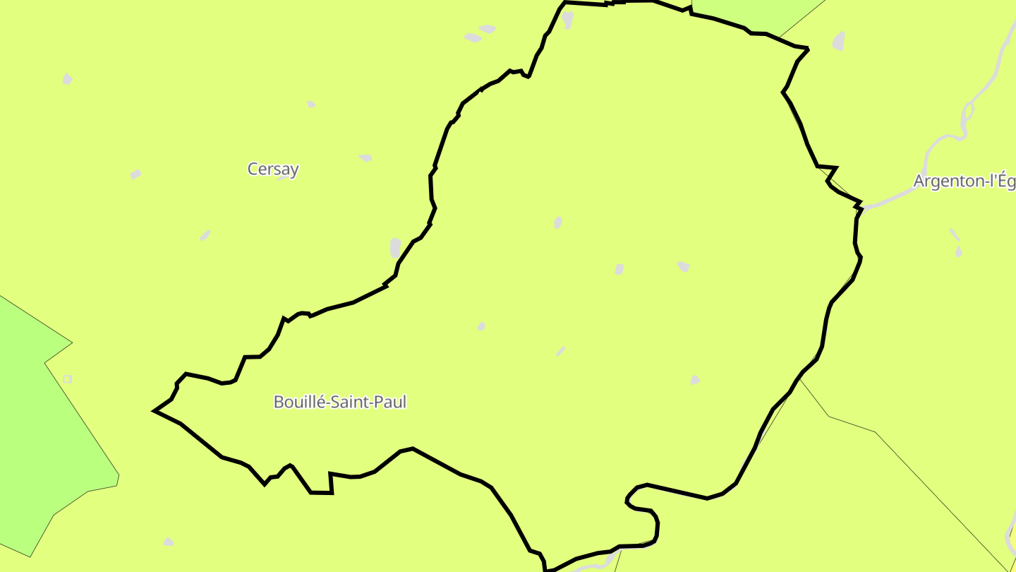 Carte des prix de l'immobilier Bouillé-Saint-Paul