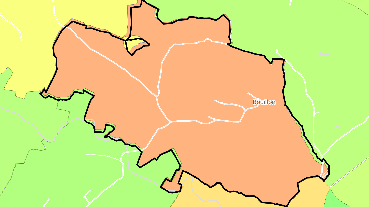 Carte des prix de l'immobilier Bouillon