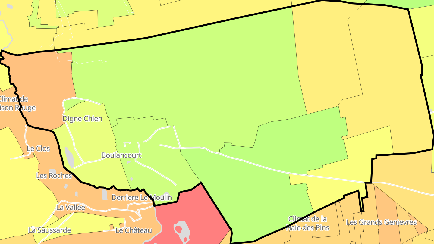 Carte des prix de l'immobilier Boulancourt