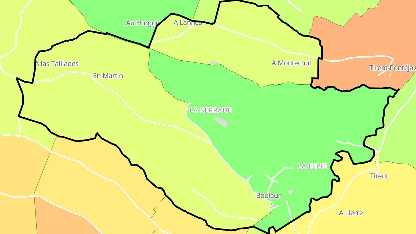 Carte des prix de l'immobilier Boulaur