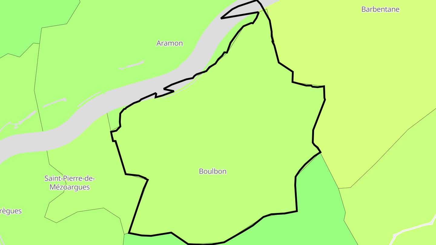 Carte des prix de l'immobilier Boulbon