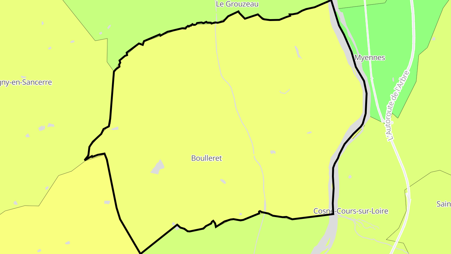 Carte des prix de l'immobilier Boulleret