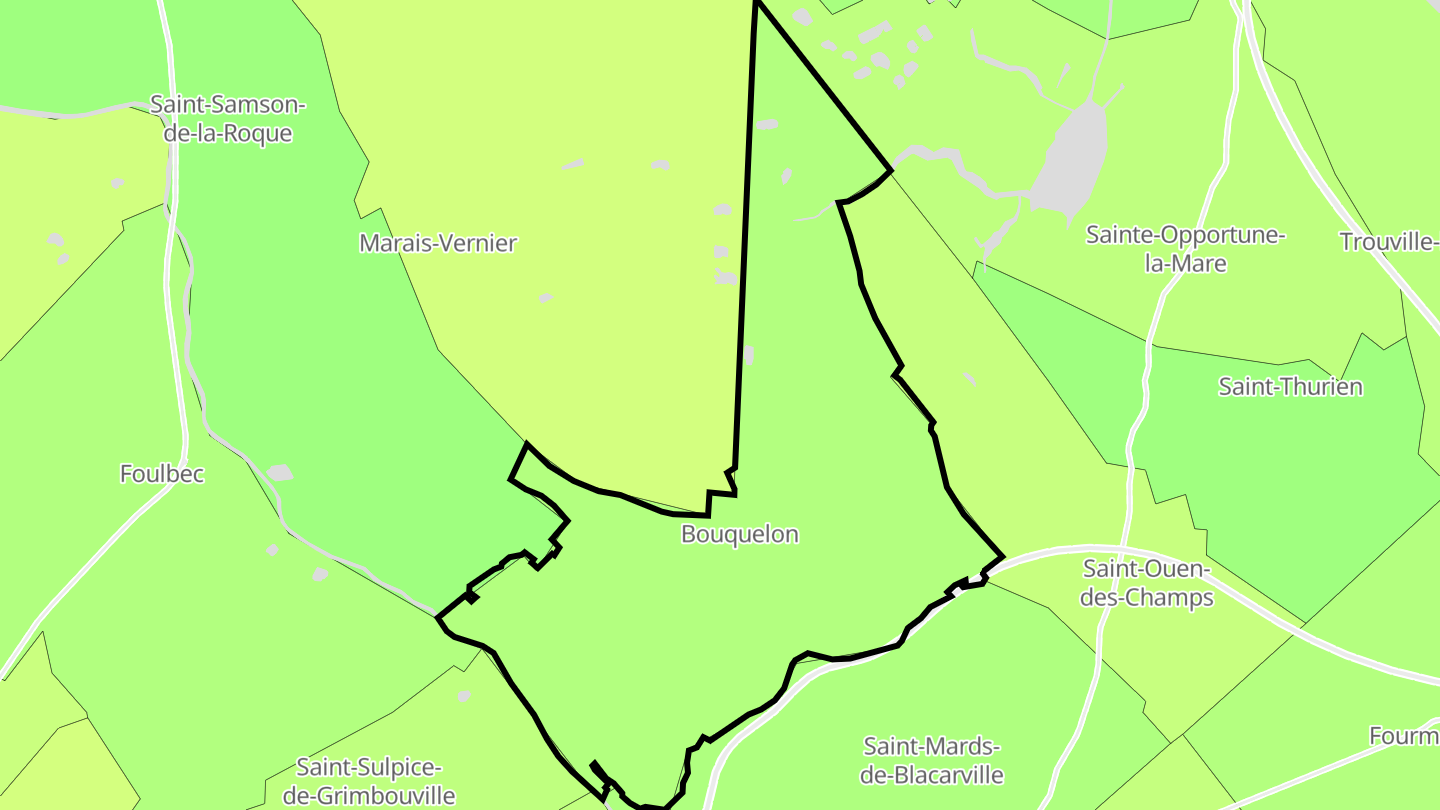 Carte des prix de l'immobilier Bouquelon