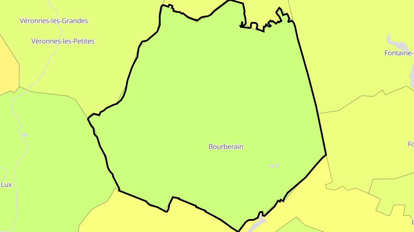 Carte des prix de l'immobilier Bourberain