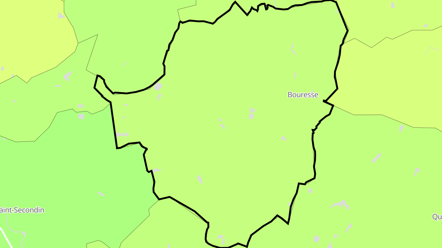 Carte des prix de l'immobilier Bouresse