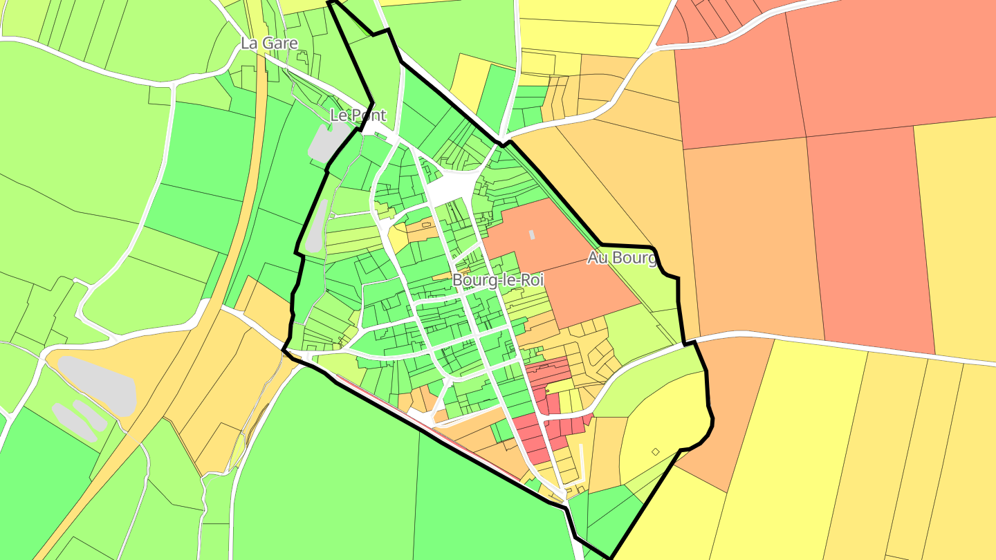 Carte des prix de l'immobilier Bourg-le-Roi
