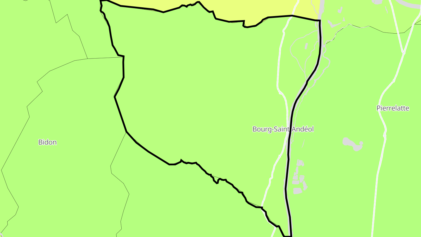 Carte des prix de l'immobilier Bourg-Saint-Andéol