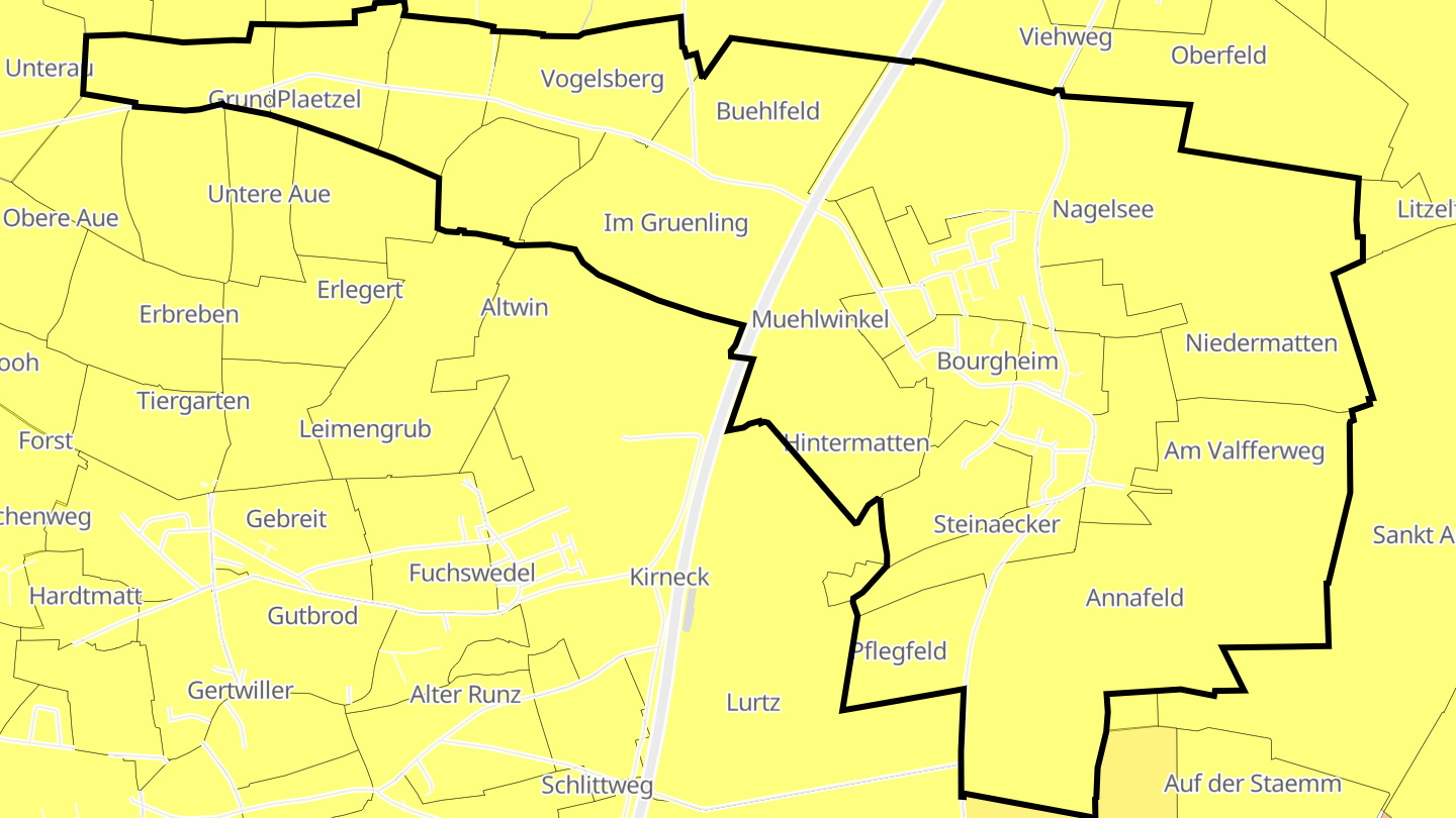 Carte des prix de l'immobilier Bourgheim