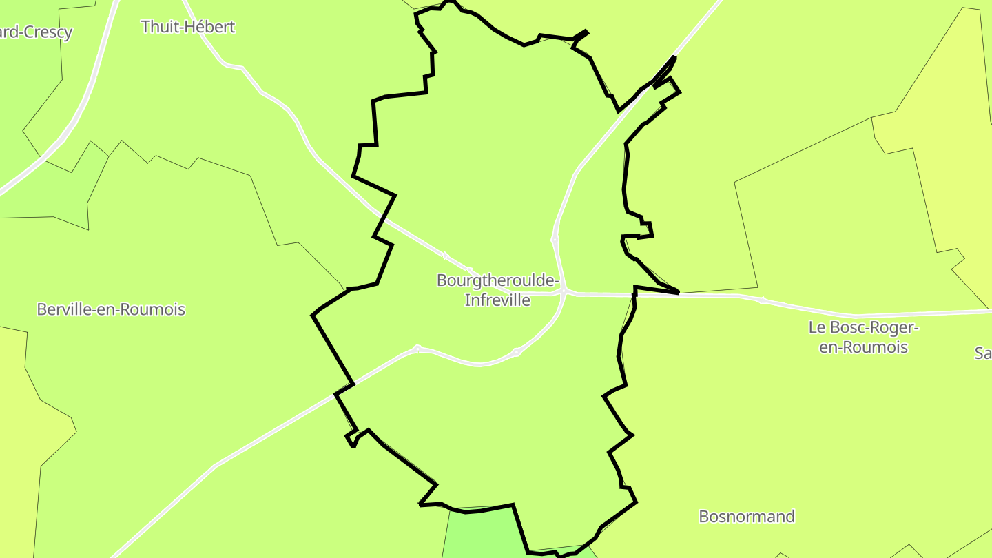 Carte des prix de l'immobilier Bourgtheroulde-Infreville
