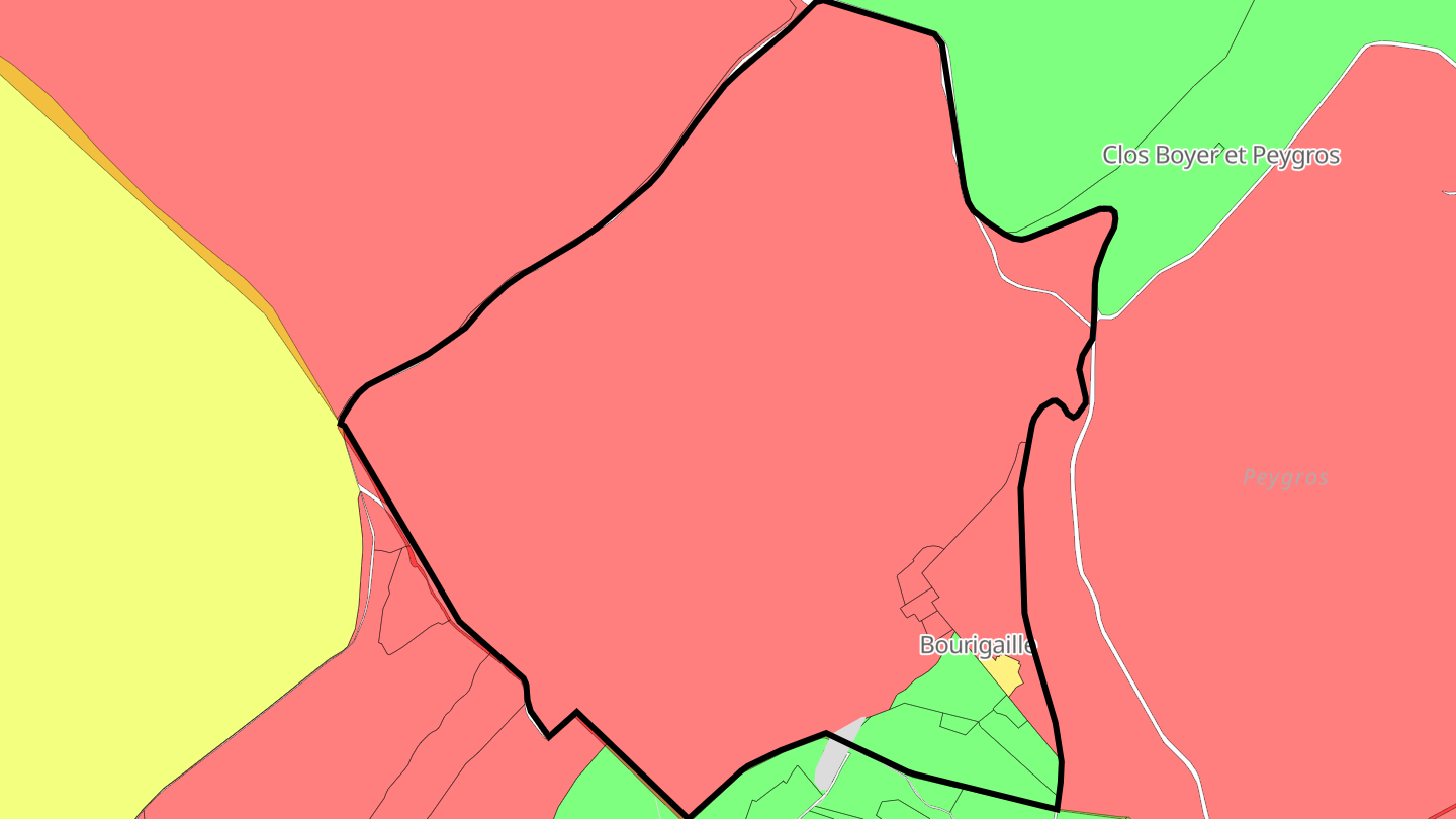 Carte des prix de l'immobilier Bourigaille
