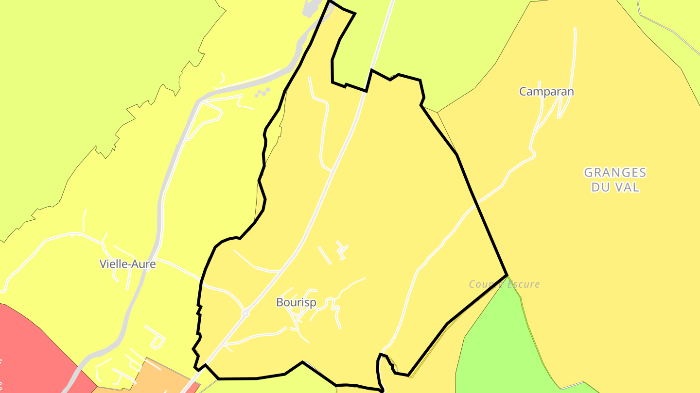 Carte des prix de l'immobilier Bourisp