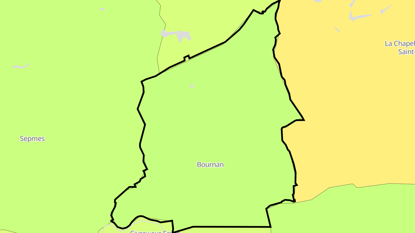 Carte des prix de l'immobilier Bournan