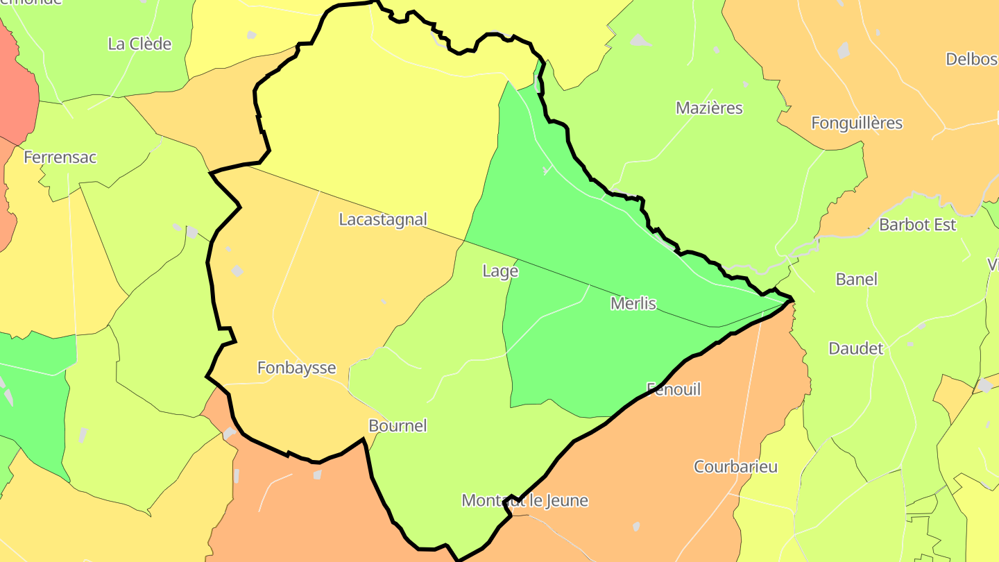 Carte des prix de l'immobilier Bournel