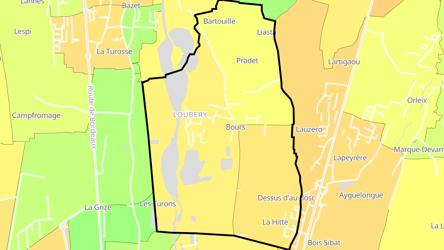 Carte des prix de l'immobilier Bours