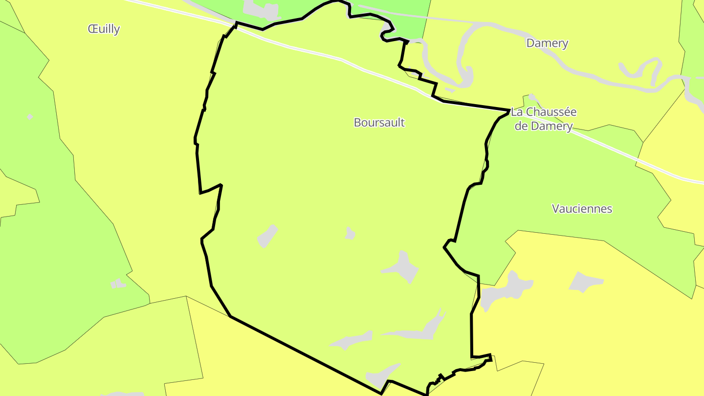 Carte des prix de l'immobilier Boursault