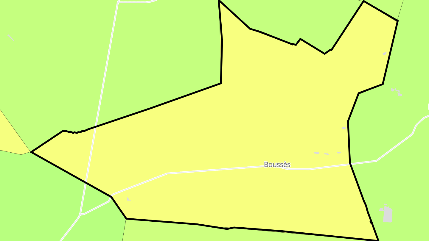 Carte des prix de l'immobilier Boussès