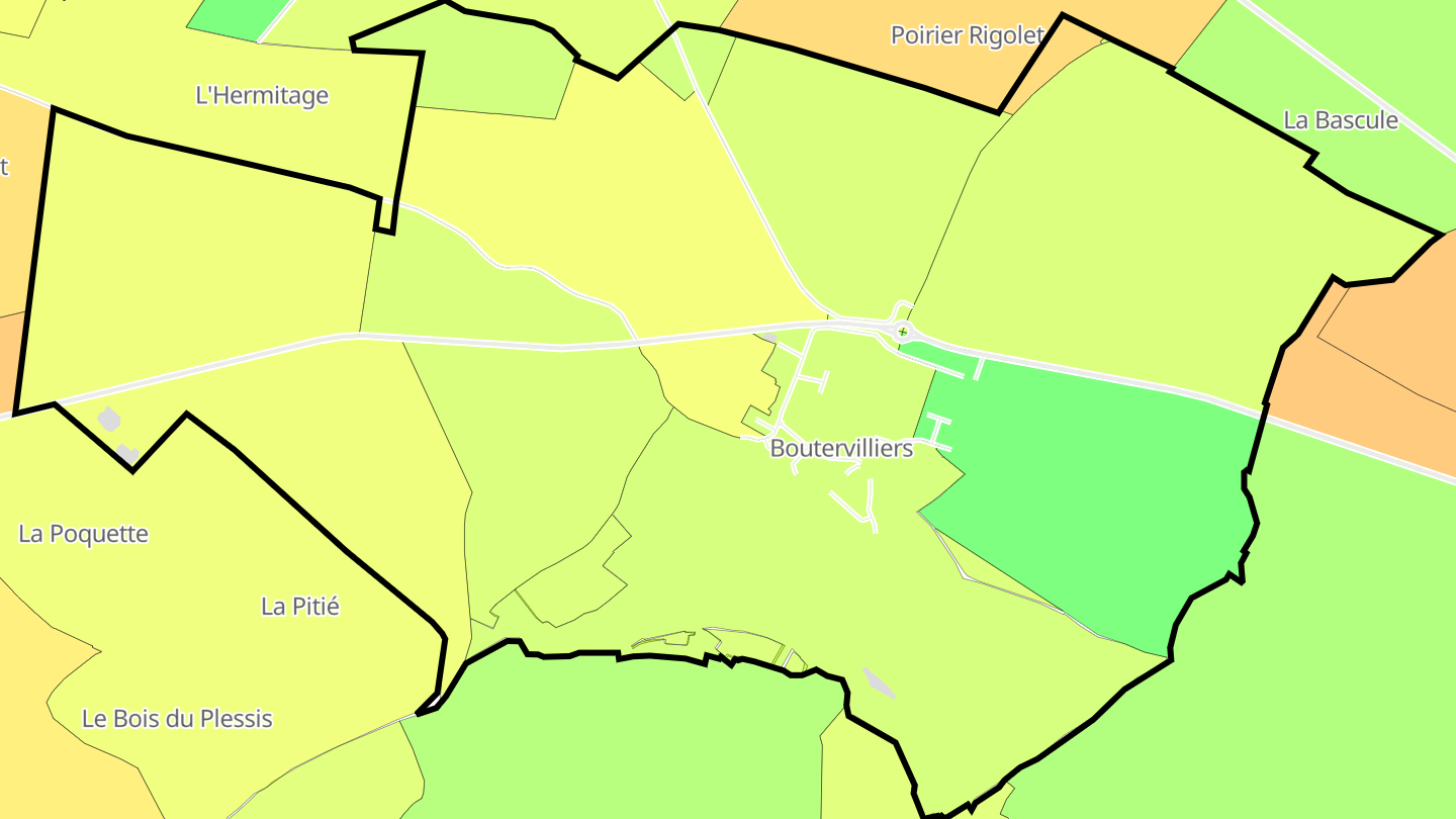 Carte des prix de l'immobilier Boutervilliers